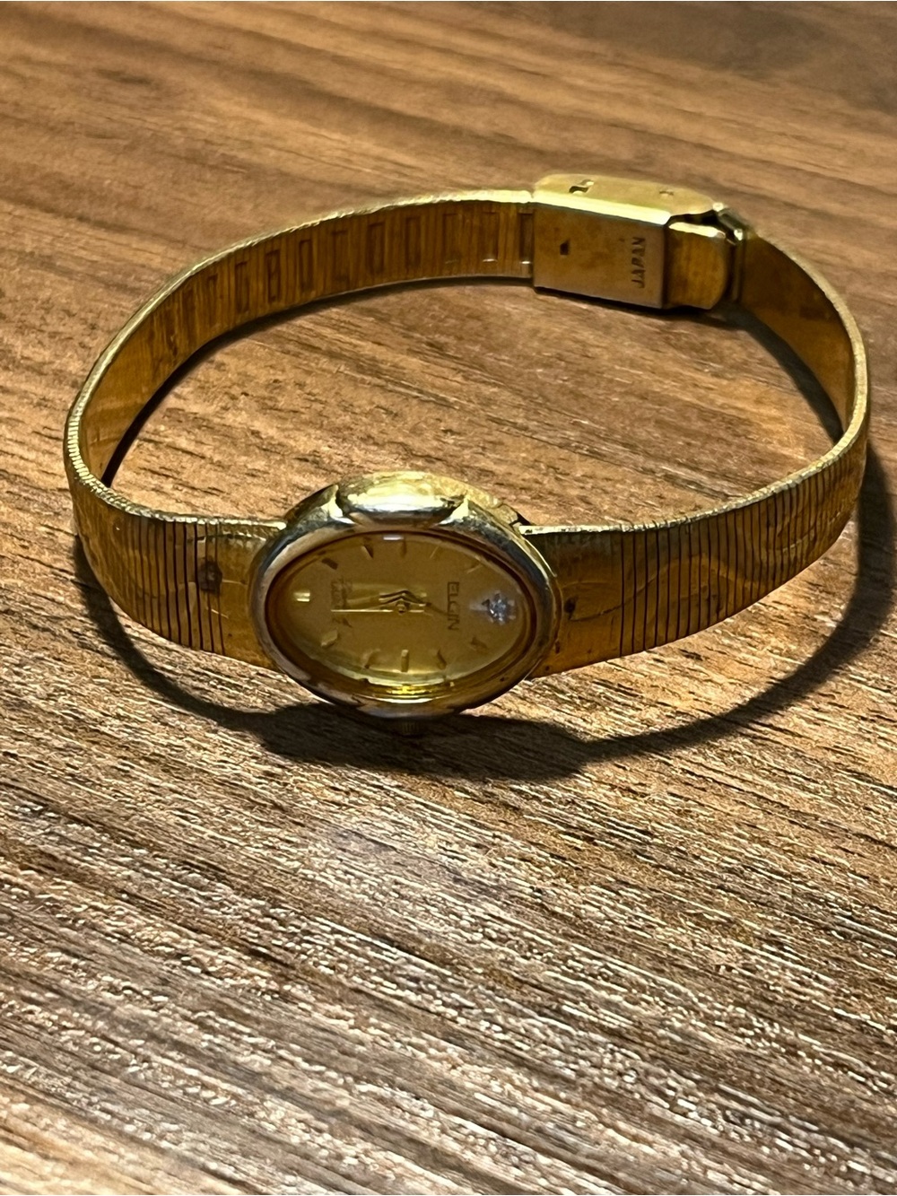 Vintage Elgin Diamond Quartz Watch